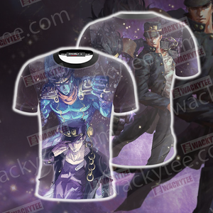 Jojo’s Bizarre Adventure Jotaro Kujo And Star Platinum 3D T-shirt