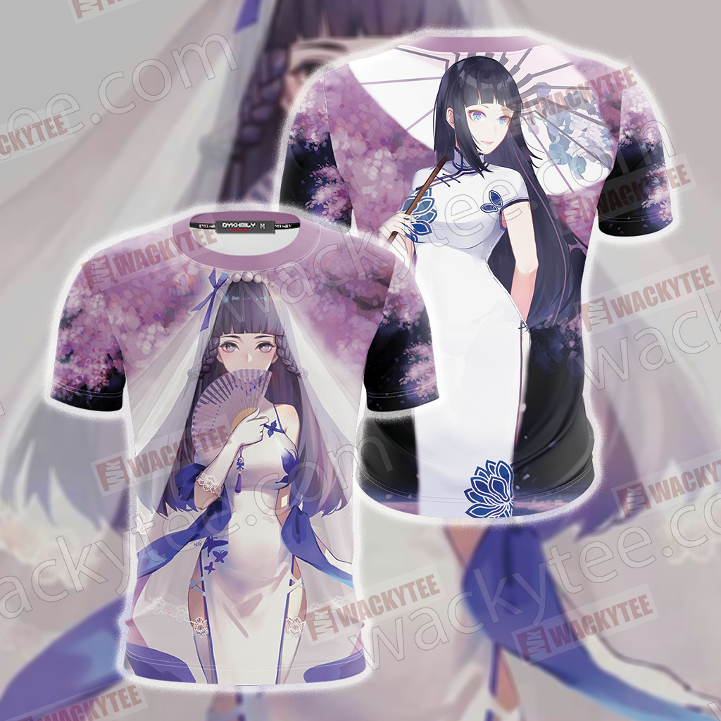 Naruto Hyuga Hinata Unisex 3D T-shirt