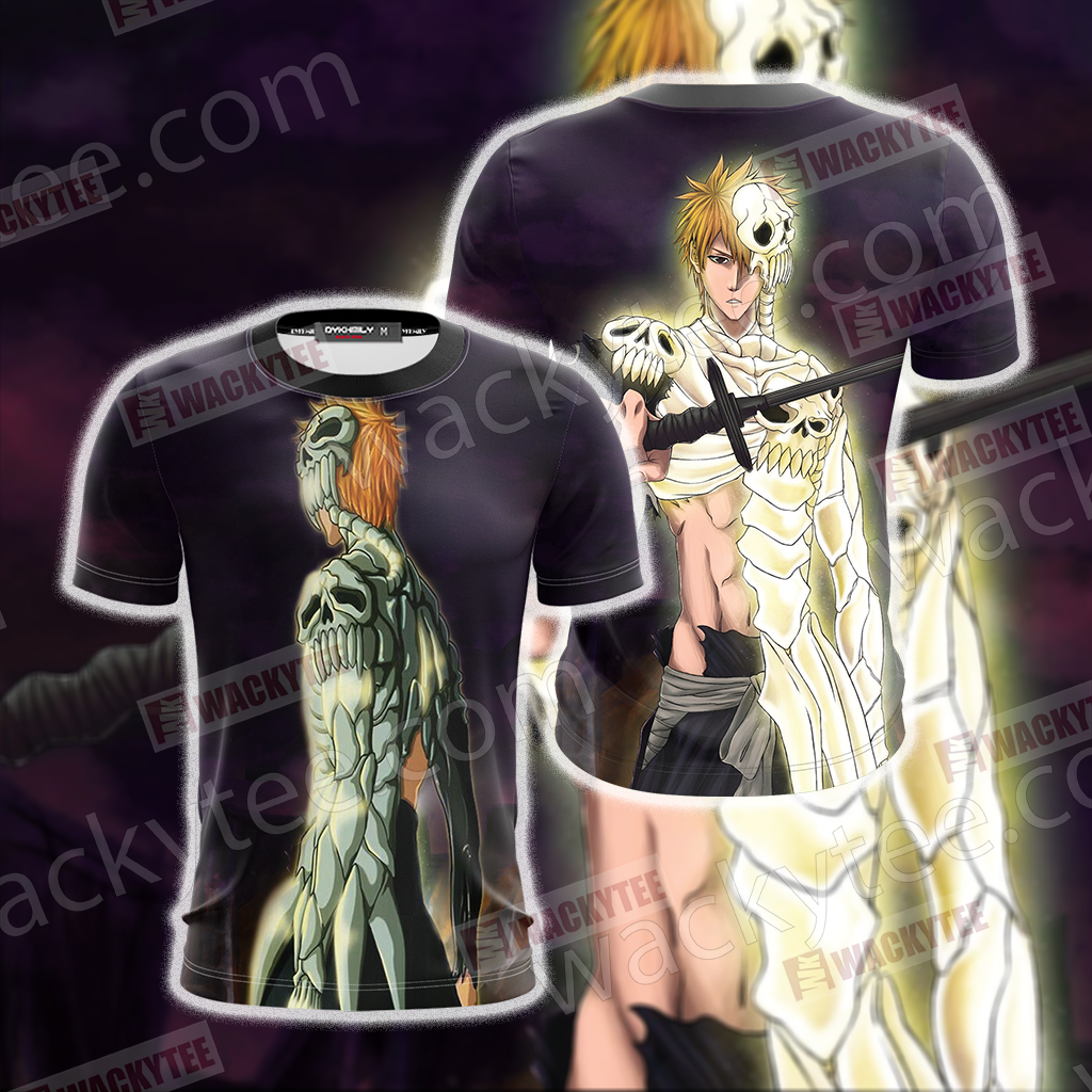Bleach Ichigo Skull-Clad Form Unisex 3D T-shirt T-shirt