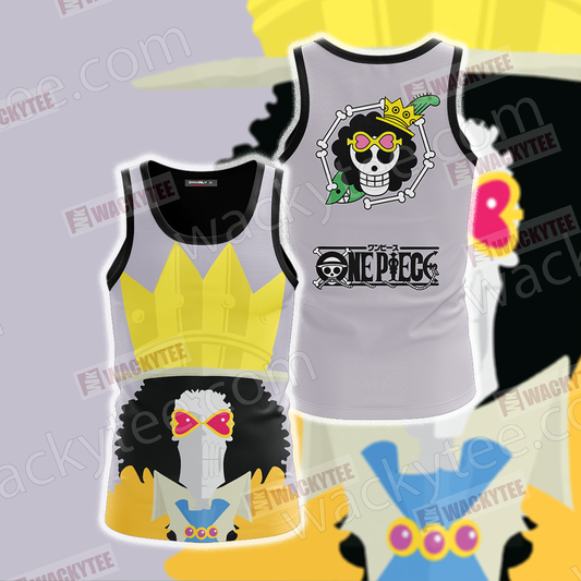 One Piece "Soul King" Brook Minimalist 3D Tank Top