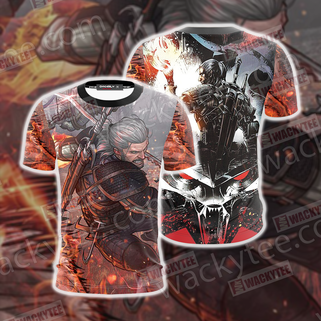 The Witcher 3 Wild Hunt Geralt 3D T-shirt T-shirt