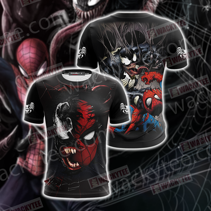 Spider-Man and Venom Unisex 3D T-shirt T-shirt