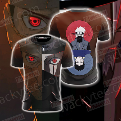 Naruto Obito And Kakashi 3D T-shirt T-shirt