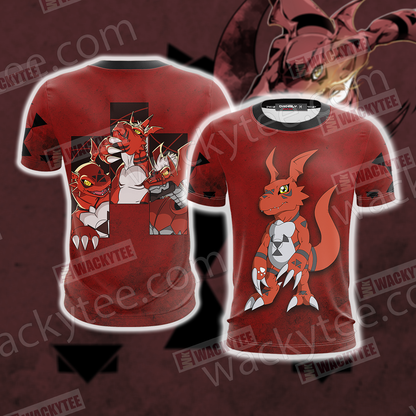 Digimon Guilmon Unisex New 3D T-shirt T-shirt