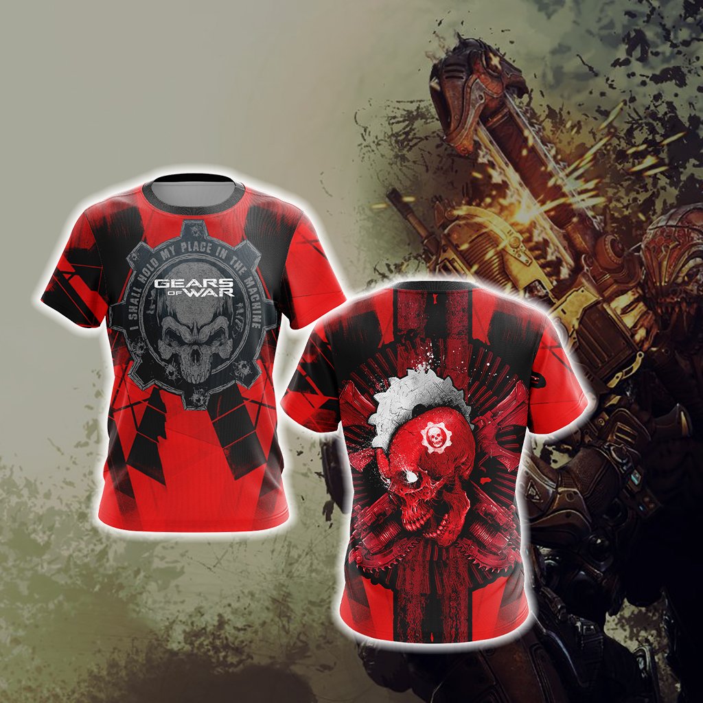 Gears Of War - I Shall Hold My Place In The Machine Unisex 3D T-shirt T-shirt