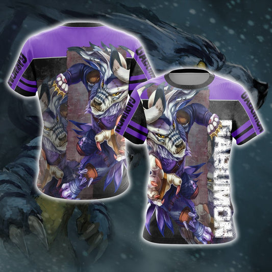 Digimon Gabumon Unisex 3D T-shirt T-shirt