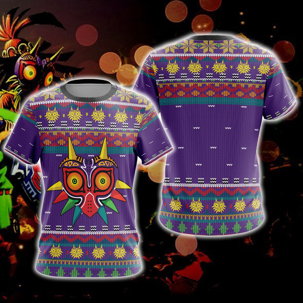 The Legend of Zelda: Majora Knitting Style Unisex 3D T-shirt