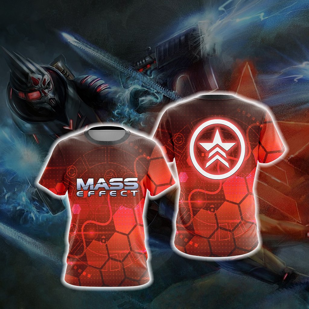 Mass Effect - Renegade Unisex 3D T-shirt T-shirt