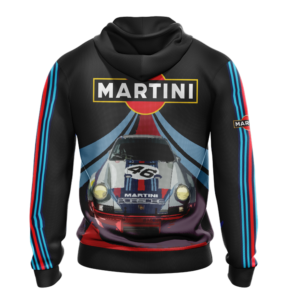 Porsche Martini Racing Team Unisex Zip Up Hoodie