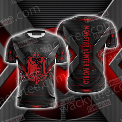 Monster Hunter World - Main Crest Unisex 3D T-shirt T-shirt