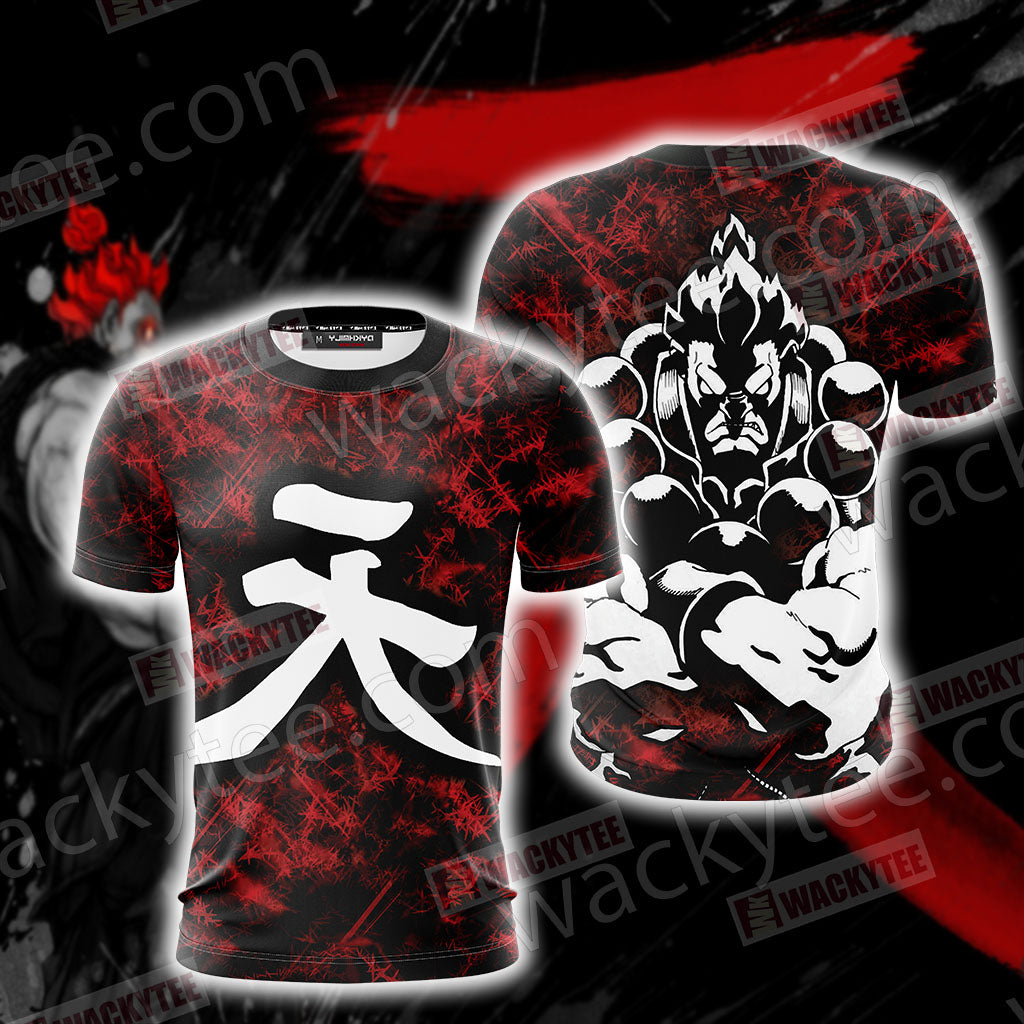 Street Fighter Akuma Unisex 3D T-shirt