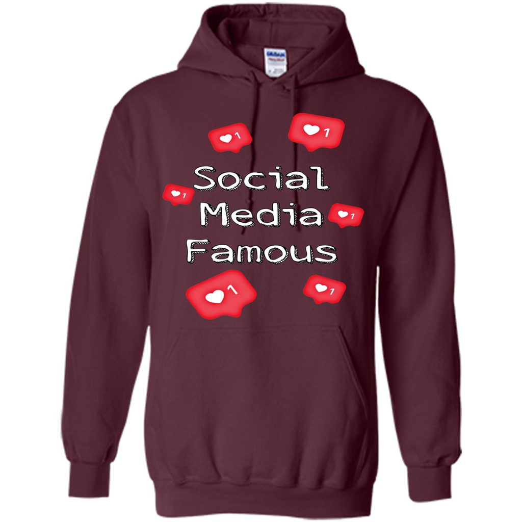 Social Media Famous T-shirt Maroon