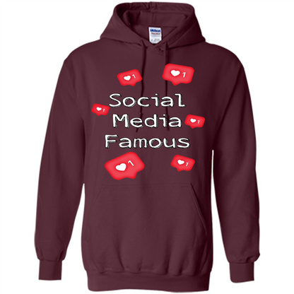 Social Media Famous T-shirt Maroon