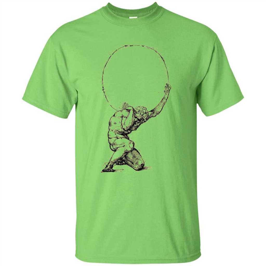Atlas Greek Mythology Greece T-Shirt Lime