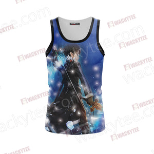 Sword Art Online Kirito Unisex 3D Tank Top