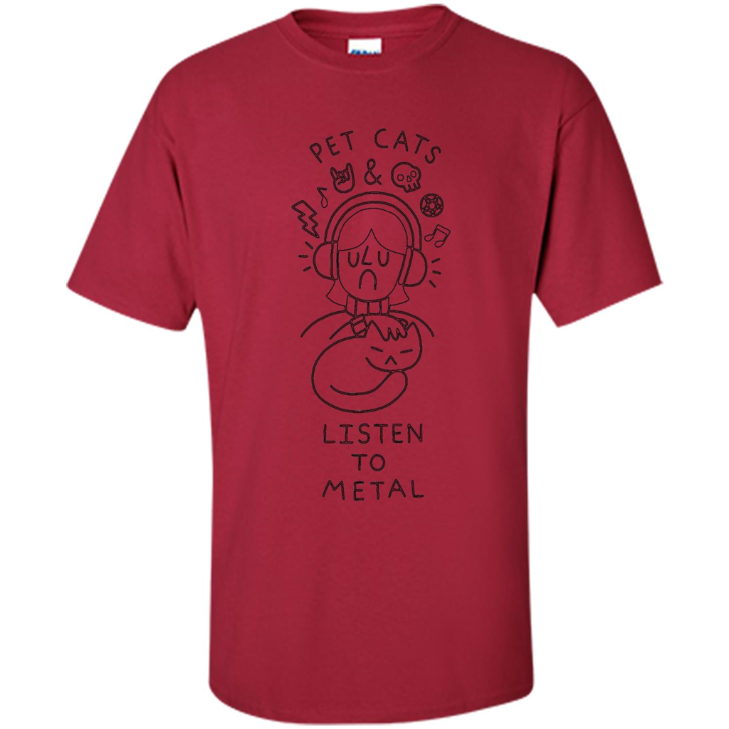 Love Cat T-shirt Listen To Metal Cardinal