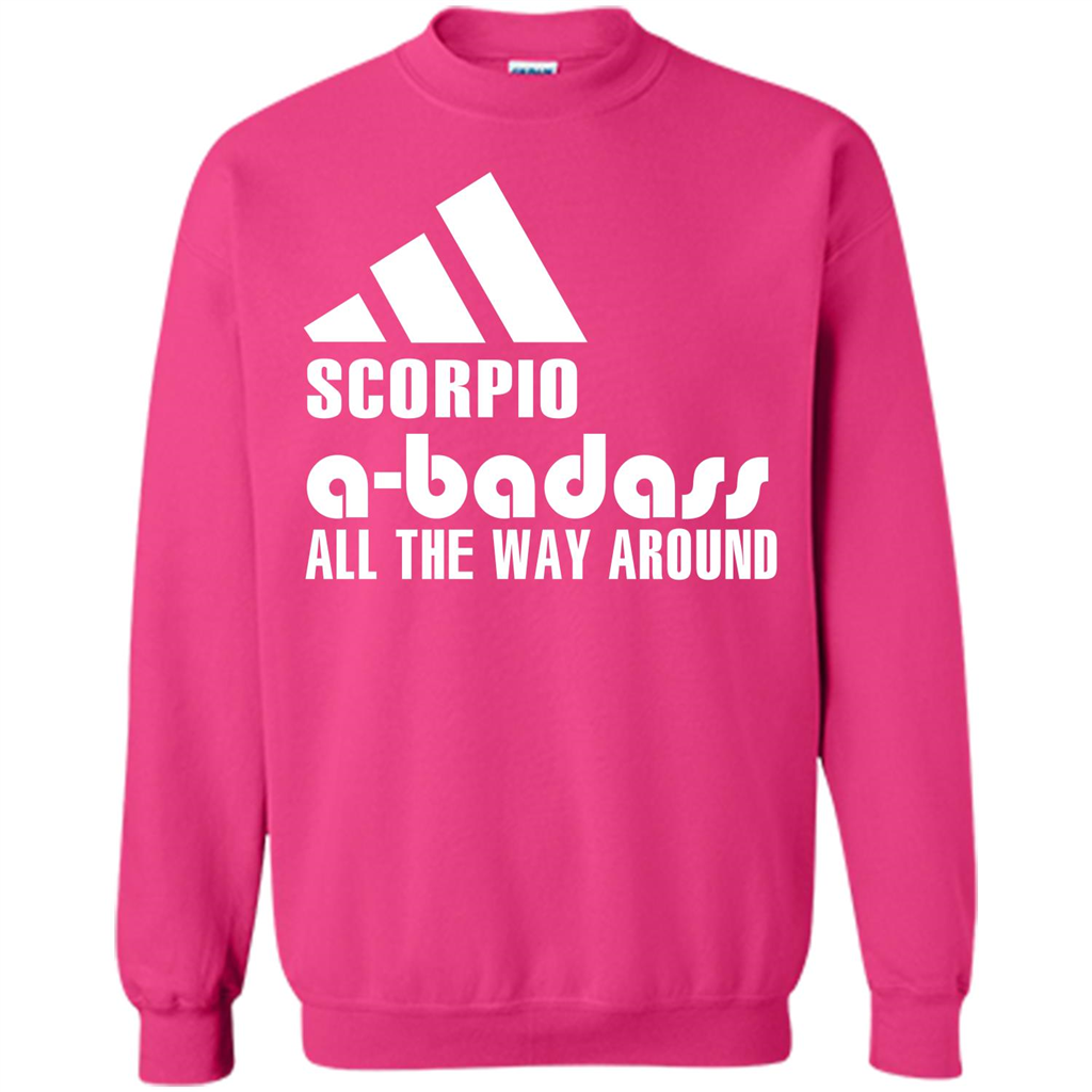 Scorpio A-Badass All The Way Around T-shirt Heliconia
