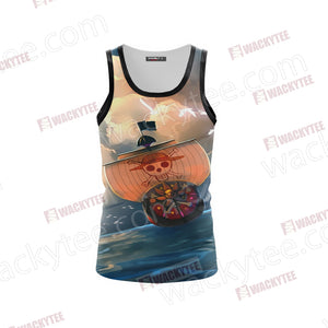 One Piece Going Merry Unisex 3D Tank Top