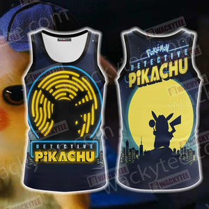 Pokemon Detective Pikachu Unisex 3D Tank Top