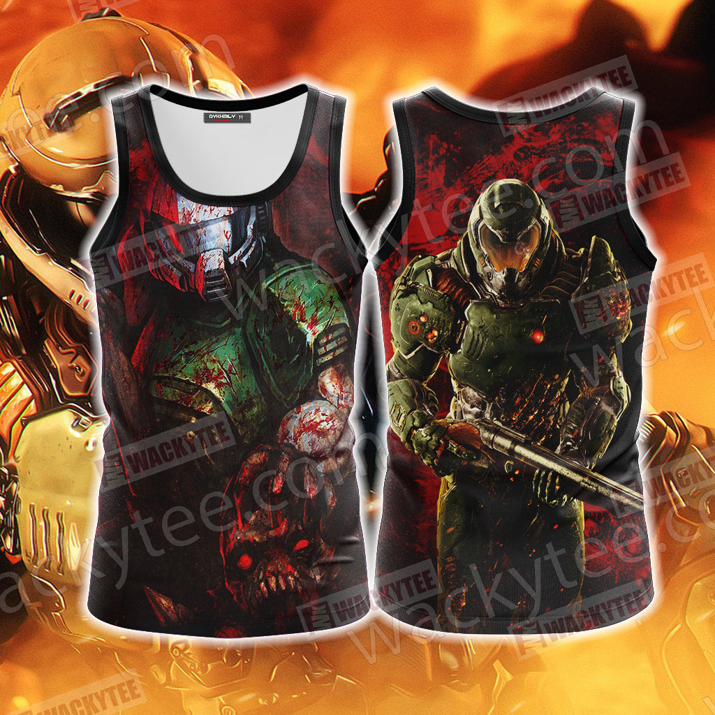 Doom - Doomguy Unisex 3D Tank Top