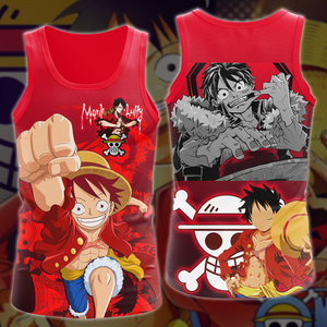 One Piece Monkey D. Luffy Anime Manga 3D All Over Print T-shirt Tank Top Zip Hoodie Pullover Hoodie Hawaiian Shirt Beach Shorts Jogger
