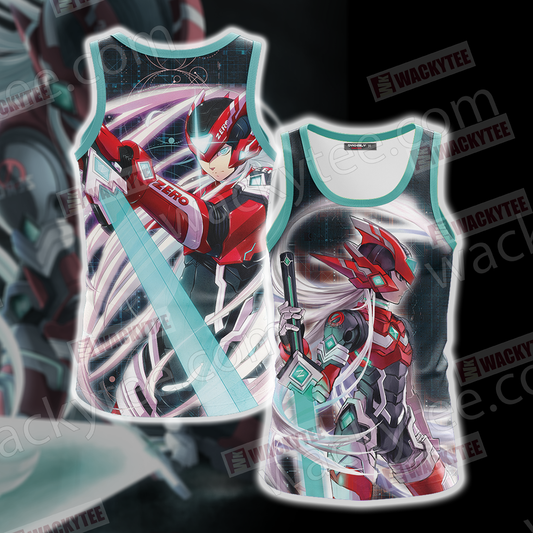 Mega Man Rockman Zero Unisex 3D Tank Top