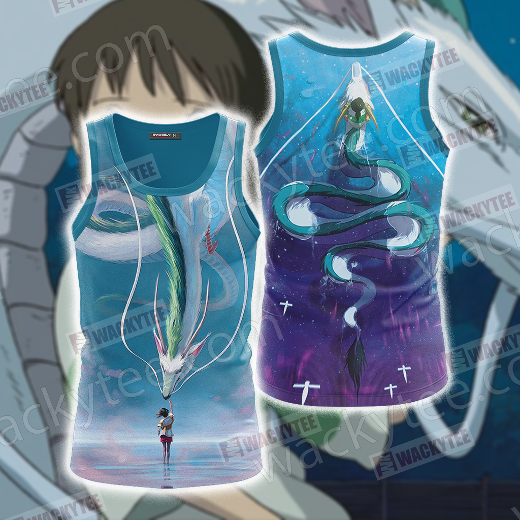 Spirited Away Ogino Chihiro And Haku Unisex 3D Tank Top