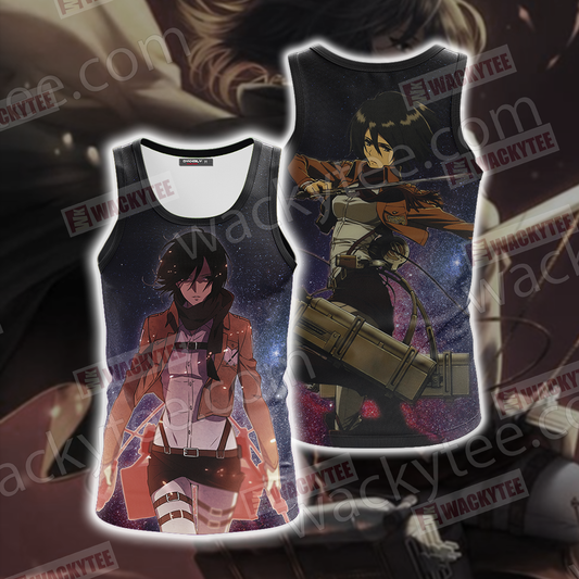 Attack On Titan - Mikasa Unisex 3D Tank Top