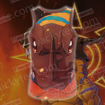 Digimon Greymon New 3D Tank Top
