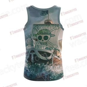 One Piece Luffy And Going Merry Unisex 3D Tank Top