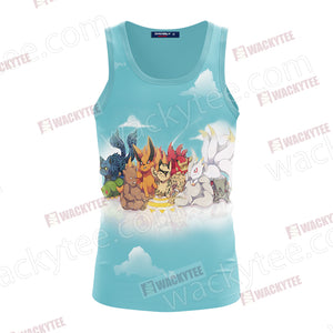 Naruto The Tailed Beasts Unisex 3D Tank Top