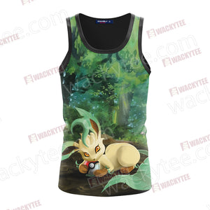 Pokemon Leafeon Unisex 3D Tank Top