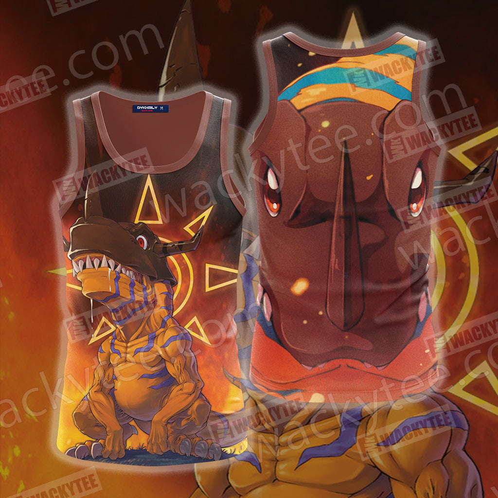 Digimon Greymon New 3D Tank Top