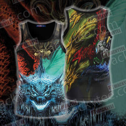 Godzilla King Of The Monsters New 3D Tank Top