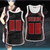 Kuroko's Basketball - Seirin - Black Customized Number Unisex 3D Tank Top