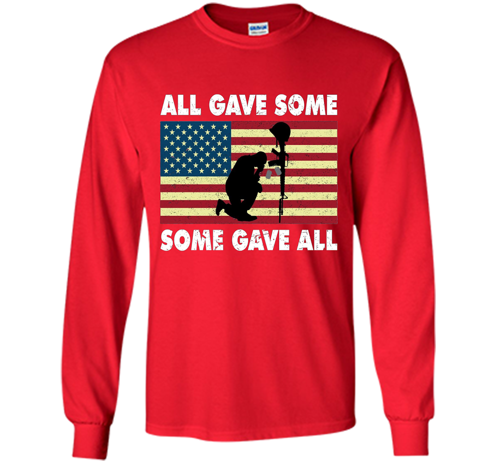 All gave some Some gave all T-Shirt Veteran &amp; Memorial's Day shirt Red