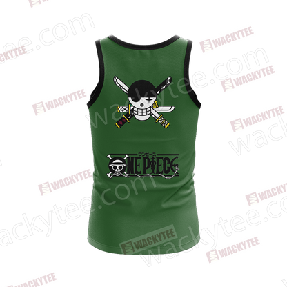 One Piece Roronoa Zoro Minimalist 3D Tank Top