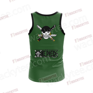 One Piece Roronoa Zoro Minimalist 3D Tank Top