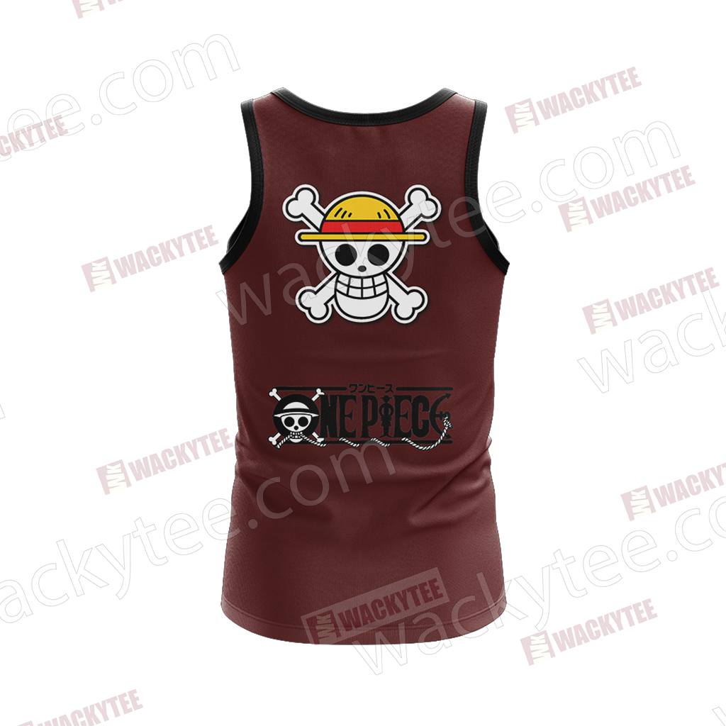 One Piece Monkey D. Luffy Minimalist 3D Tank Top