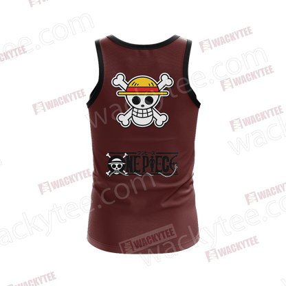 One Piece Monkey D. Luffy Minimalist 3D Tank Top