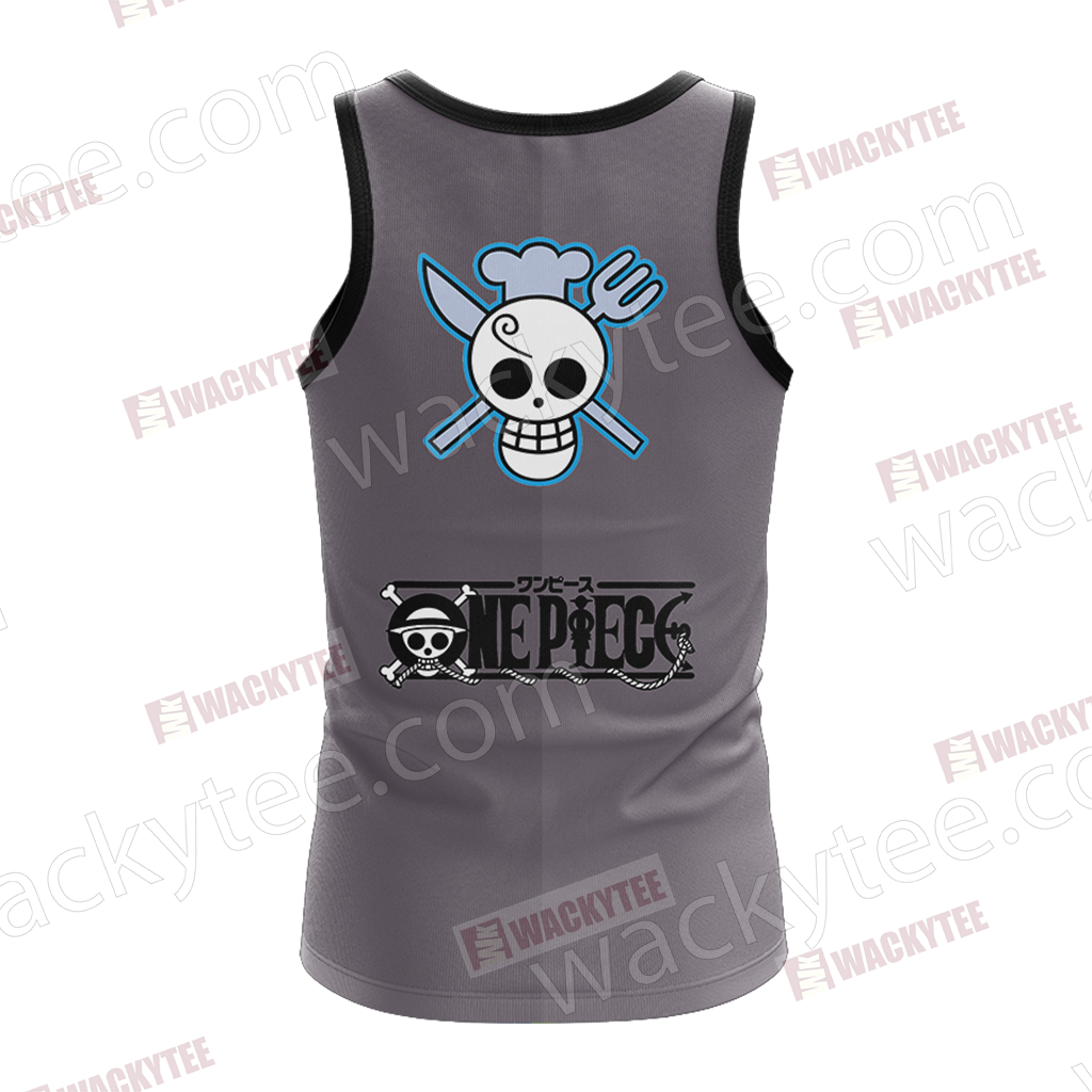 One Piece Vinsmoke Sanji Minimalist 3D Tank Top