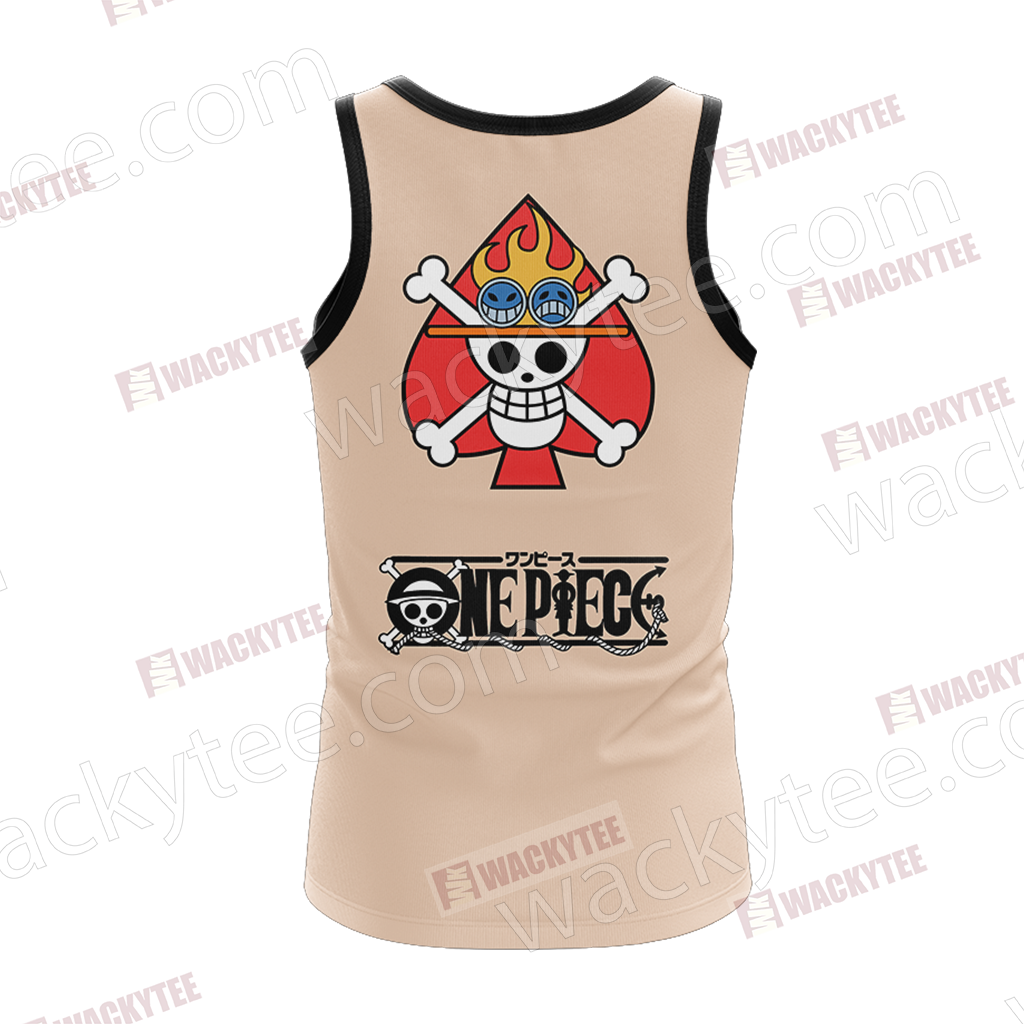 One Piece Portgas D. Ace Minimalist 3D Tank Top