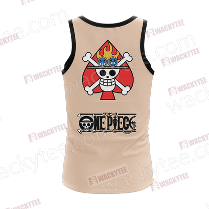 One Piece Portgas D. Ace Minimalist 3D Tank Top