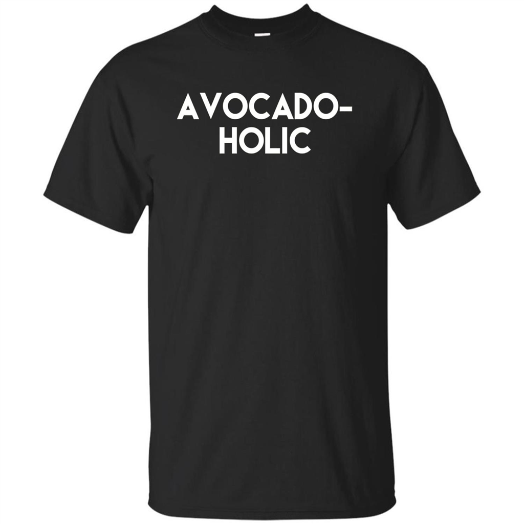 Avocado-Holic Avocado Funny Humorous Trending T-shirt Black