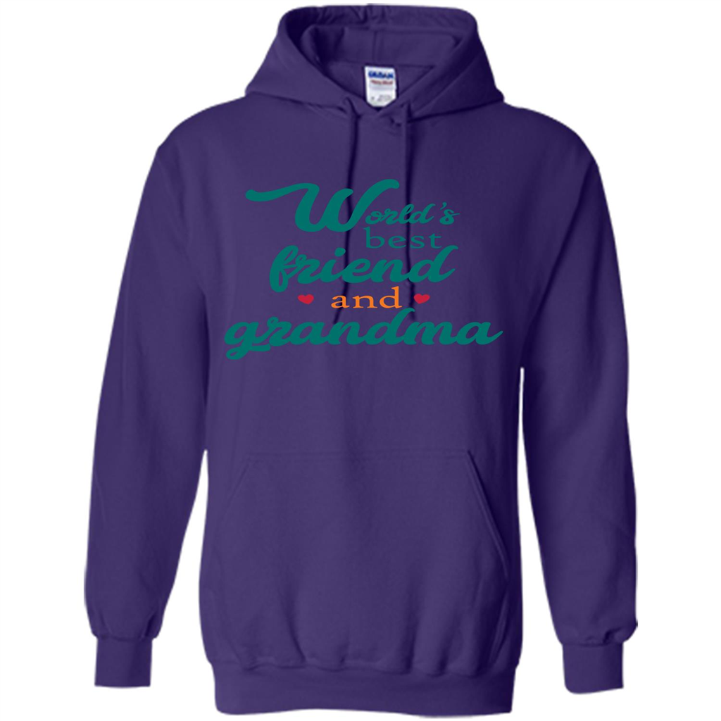 Grandma T-shirt World‰۪s Best Friend And Grandma Purple