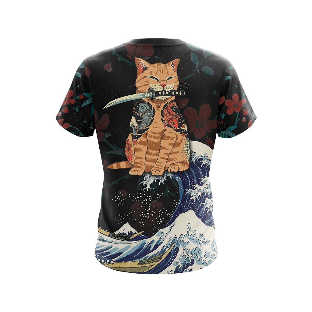 Cat Japanese Unisex 3D T-shirt