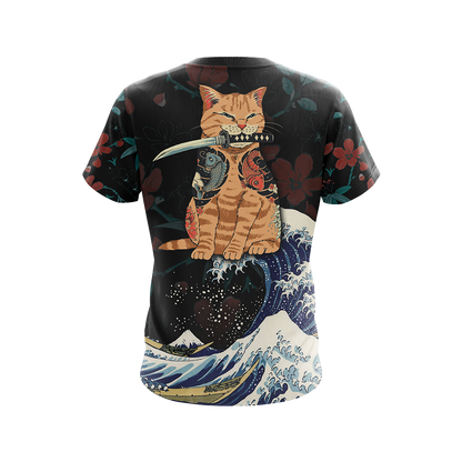 Cat Japanese Unisex 3D T-shirt