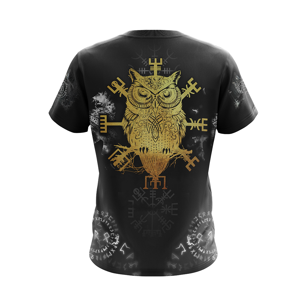 Viking Norse Owl Unisex 3D T-shirt Zip Hoodie Pullover Hoodie