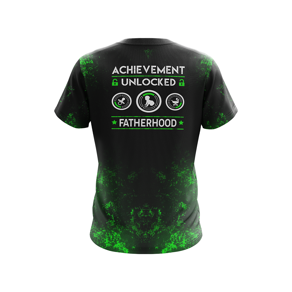 Father's Day Achievement Unlocked Fatherhood Unisex 3D T-shirt