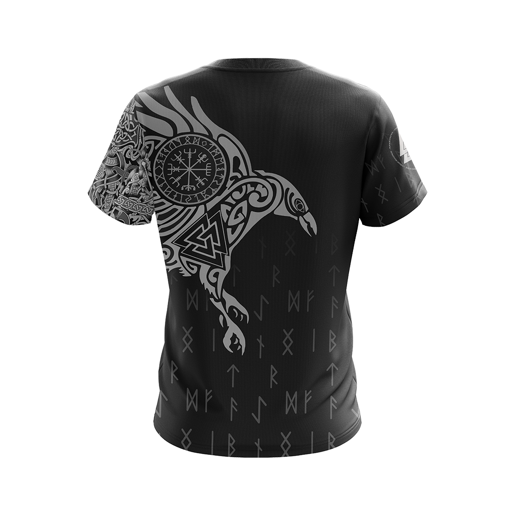 Nordic Warrior Viking Unisex 3D T-shirt Zip Hoodie Pullover Hoodie